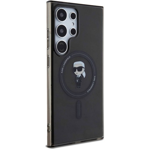 Samsung Galaxy S24 Ultra Uyumlu Kılıf Karl Lagerfeld Orjinal Lisanslı Magsafe Şarj Özellikli Karl Head IML Baskılı Kapak