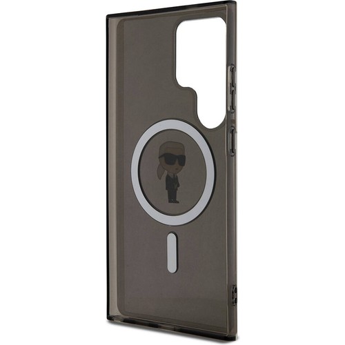 Samsung Galaxy S24 Ultra Uyumlu Kılıf Karl Lagerfeld Orjinal Lisanslı Magsafe Şarj Özellikli Karl Head IML Baskılı Kapak