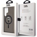 Samsung Galaxy S24 Ultra Uyumlu Kılıf Karl Lagerfeld Orjinal Lisanslı Magsafe Şarj Özellikli Karl Head IML Baskılı Kapak