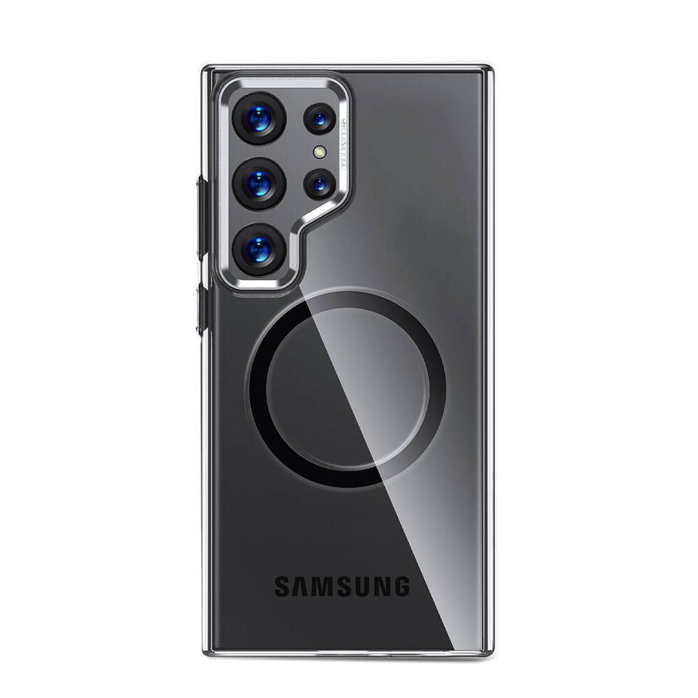 Samsung Galaxy S24 Ultra Uyumlu Kılıf Magsafe Şarj Özellikli Wlons Standlı Efsane Kapak - 5