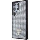 Samsung Galaxy S24 Ultra Uyumlu Kılıf Guess Orjinal Lisanslı Taşlı Arka Yüzey Üçgen Logolu Kapak