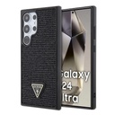 Samsung Galaxy S24 Ultra Uyumlu Kılıf Guess Orjinal Lisanslı Taşlı Arka Yüzey Üçgen Logolu Kapak