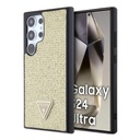 Samsung Galaxy S24 Ultra Uyumlu Kılıf Guess Orjinal Lisanslı Taşlı Arka Yüzey Üçgen Logolu Kapak