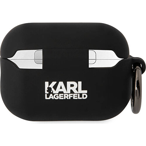 Apple Airpods Pro 2 Uyumlu Kılıf Karl Lagerfeld Orjinal Lisanslı Karl 3D Silikon Kapak