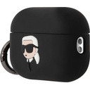 Apple Airpods Pro 2 Uyumlu Kılıf Karl Lagerfeld Orjinal Lisanslı Karl 3D Silikon Kapak