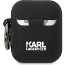 Apple Airpods Uyumlu Kılıf Karl Lagerfeld Orjinal Lisanslı Karl & Choupette 3D Silikon Kapak