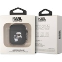 Apple Airpods Uyumlu Kılıf Karl Lagerfeld Orjinal Lisanslı Karl & Choupette 3D Silikon Kapak