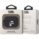 Apple Airpods Pro 2 Uyumlu Kılıf Karl Lagerfeld Orjinal Lisanslı Karl & Choupette 3D Silikon Kapak