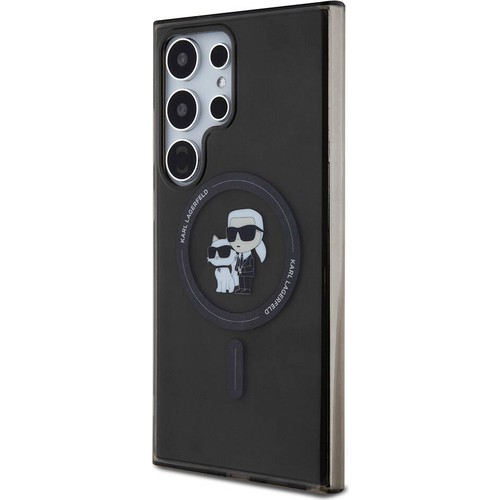 Samsung Galaxy S24 Ultra Uyumlu Kılıf Karl Lagerfeld Orjinal Lisanslı Magsafe Şarj Özellikli Karl & Choupette IML Baskılı Kapak