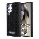 Samsung Galaxy S24 Ultra Uyumlu Kılıf Karl Lagerfeld Taşlı Metal Logo Orjinal Lisanslı Kapak