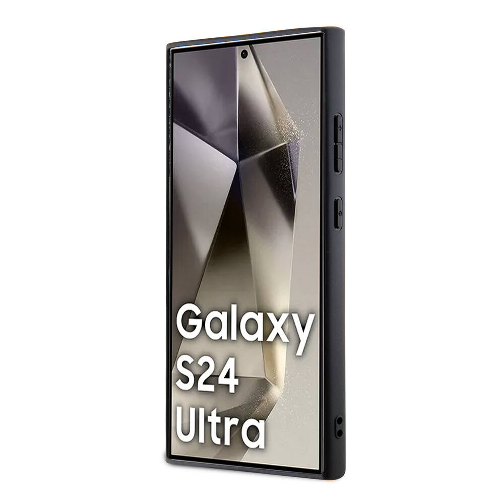 Samsung Galaxy S24 Ultra Uyumlu Kılıf Lacoste Orjinal Lisanslı PU Pike Desenli Arka Yüzey İkonik Timsah Dokuma Logolu Kapak - 4