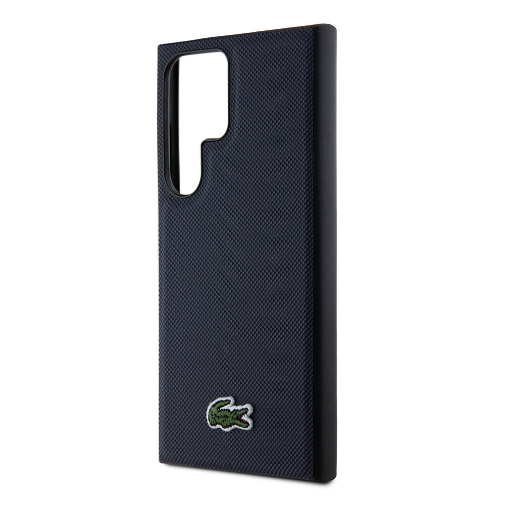 Samsung Galaxy S24 Ultra Uyumlu Kılıf Lacoste Orjinal Lisanslı PU Pike Desenli Arka Yüzey İkonik Timsah Dokuma Logolu Kapak - 5