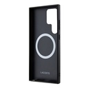 Samsung Galaxy S24 Ultra Uyumlu Kılıf Lacoste Orjinal Lisanslı PU Pike Desenli Arka Yüzey İkonik Timsah Dokuma Logolu Kapak - 13
