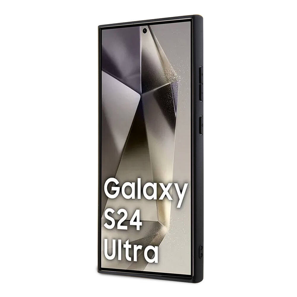 Samsung Galaxy S24 Ultra Uyumlu Kılıf Lacoste Orjinal Lisanslı PU Pike Desenli Arka Yüzey İkonik Timsah Dokuma Logolu Kapak - 18