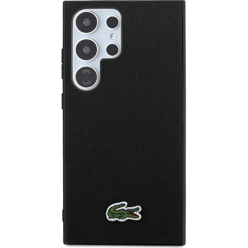 Samsung Galaxy S24 Ultra Uyumlu Kılıf Lacoste Orjinal Lisanslı PU Pike Desenli Arka Yüzey İkonik Timsah Dokuma Logolu Kapak