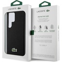Samsung Galaxy S24 Ultra Uyumlu Kılıf Lacoste Orjinal Lisanslı PU Pike Desenli Arka Yüzey İkonik Timsah Dokuma Logolu Kapak