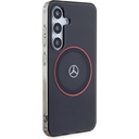 Samsung Galaxy S24 Uyumlu Kılıf Mercedes Benz Orjinal Lisanslı Magsafe Şarj Özellikli IML Yıldız Logolu Red Ring Kapak