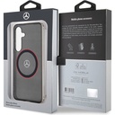 Samsung Galaxy S24 Uyumlu Kılıf Mercedes Benz Orjinal Lisanslı Magsafe Şarj Özellikli IML Yıldız Logolu Red Ring Kapak