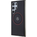 Samsung Galaxy S24 Ultra Uyumlu Kılıf Mercedes Benz Orjinal Lisanslı Magsafe Şarj Özellikli IML Yıldız Logolu Red Ring Kapak