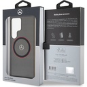 Samsung Galaxy S24 Ultra Uyumlu Kılıf Mercedes Benz Orjinal Lisanslı Magsafe Şarj Özellikli IML Yıldız Logolu Red Ring Kapak