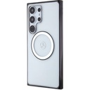 Samsung Galaxy S24 Ultra Uyumlu Kılıf Mercedes Benz Orjinal Lisanslı Magsafe Şarj Özellikli PC TPU Transparan Black Ring Kapak