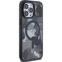 Apple iPhone 15 Pro Max Uyumlu Kılıf TUMI Orjinal Lisanslı Magsafe Şarj Özellikli Buzlanmış Saydam Ağ Kamuflajı Desenli Kapak