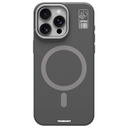 Apple iPhone 15 Pro Max Uyumlu Kılıf Magsafe Şarj Özellikli Kamera Standlı Silikon Youngkit Bitty Cream Kapak - 3