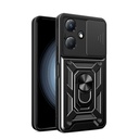 Infinix Hot 30 Uyumlu Play Kılıf Magnetik Standlı Kamera Korumalı Zore Sürgülü Vega Kapak