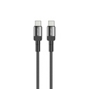 Lenyes LC546 Type-C to Type-C Örgü Tasarımlı Hızlı Şarj Özellikli Data ve Şarj Kablosu 60W 1M