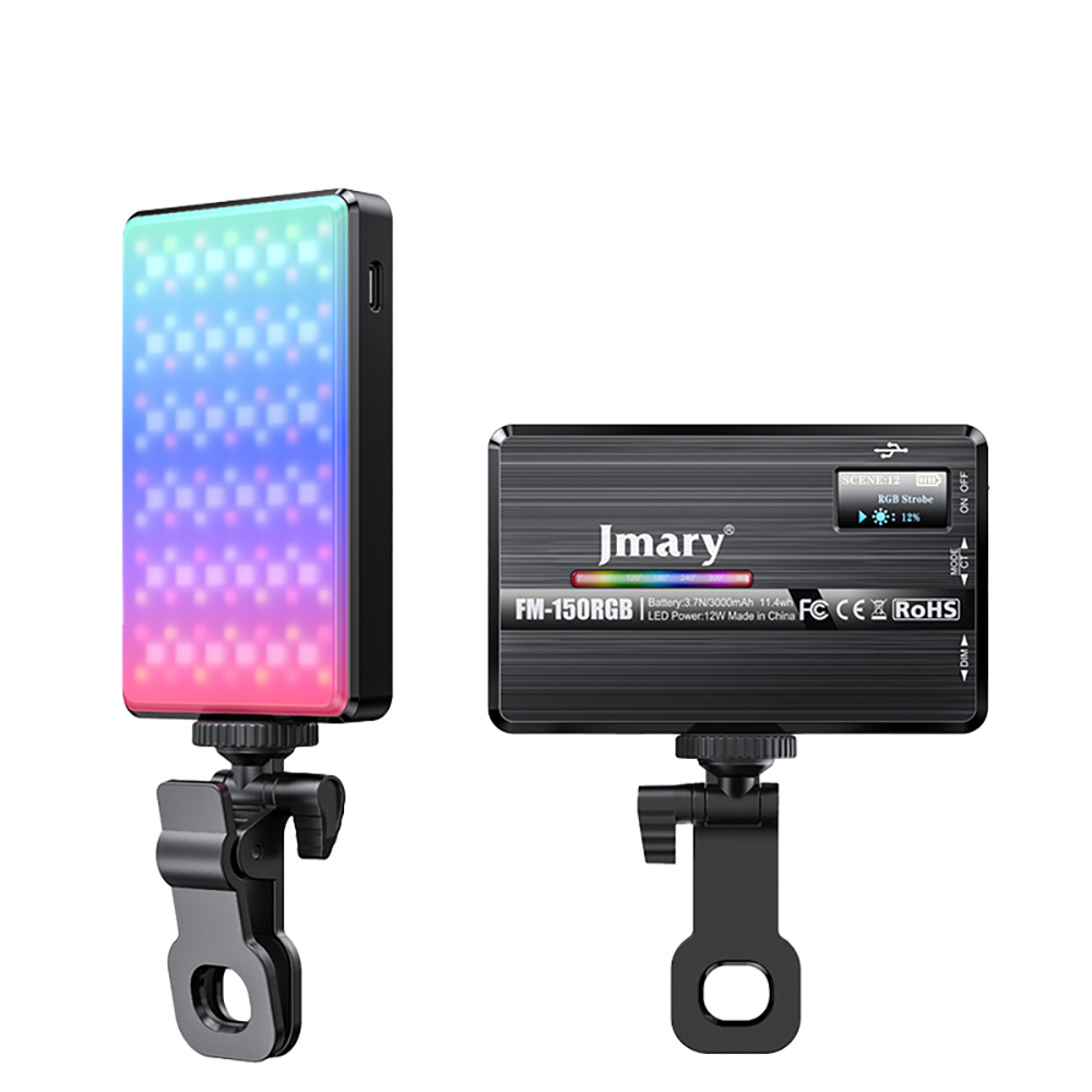 [RNZ-TA120988] Jmary FM-150RGB RGB Led Telefon-Kamera Üstü Aydınlatma Işığı