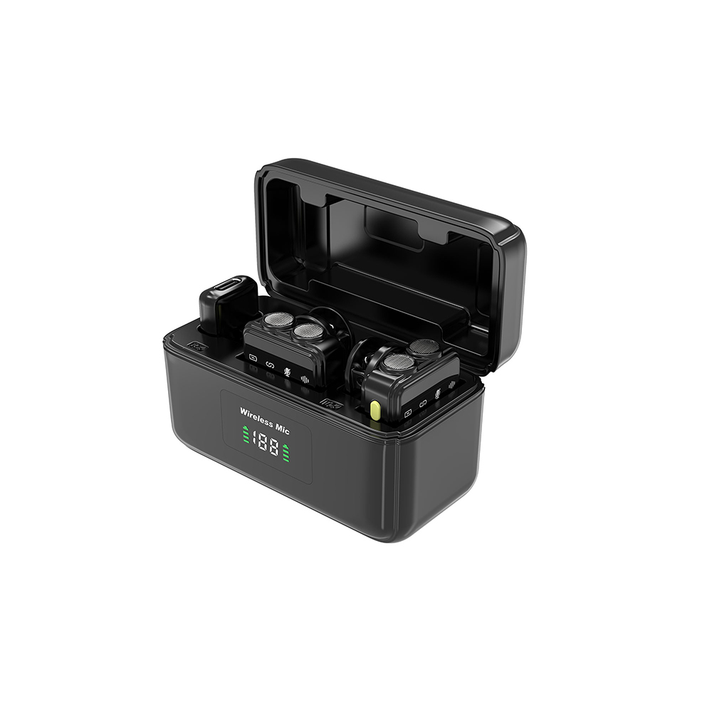 [RNZ-TA121029] Wiwu Wi-WM005 2in1 Type-C ve Lightning Portlu ANC Özellikli Kablosuz Yaka Mikrofonu