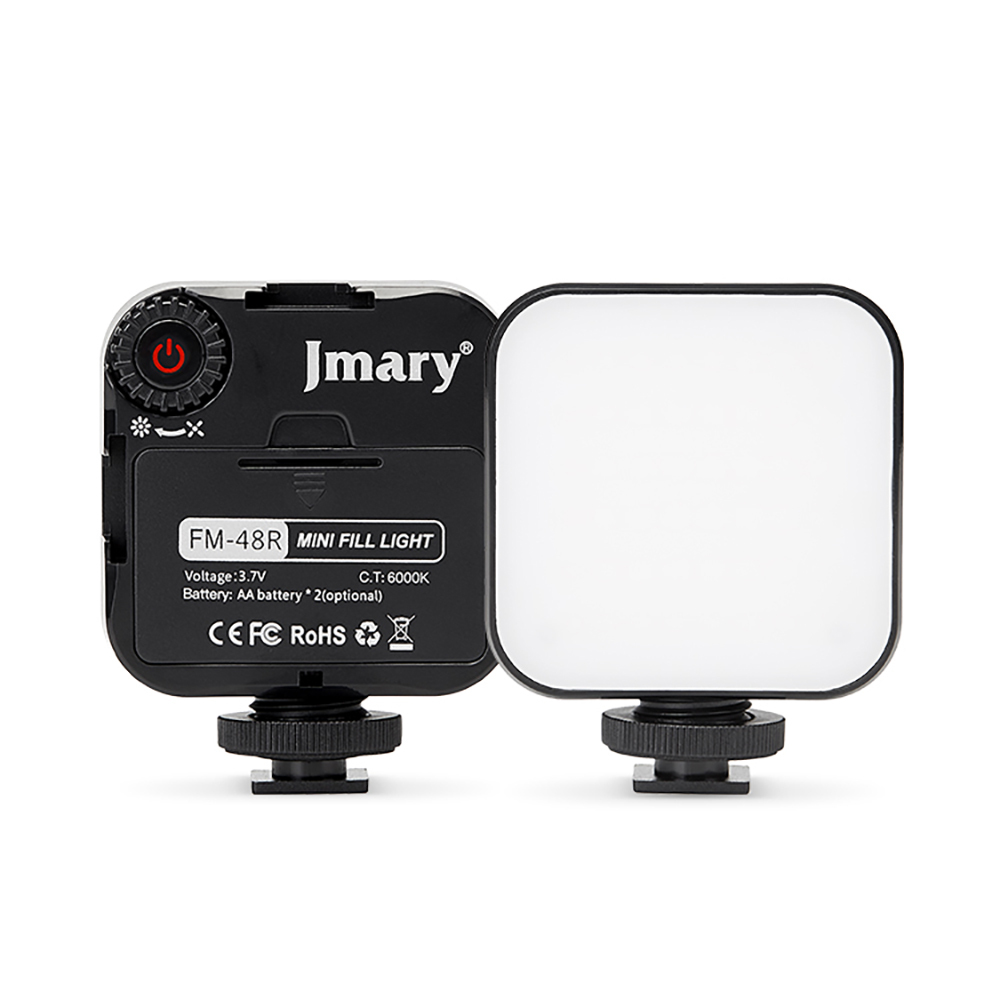 [RNZ-TA120983] Jmary FM-48R Mini Fill Light Telefon-Kamera Üstü Pilli Aydınlatma Işığı