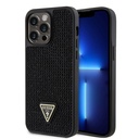 Apple iPhone 13 Pro Max Uyumlu Kılıf Guess Orjinal Lisanslı Taşlı Arka Yüzey Üçgen Logolu Kapak