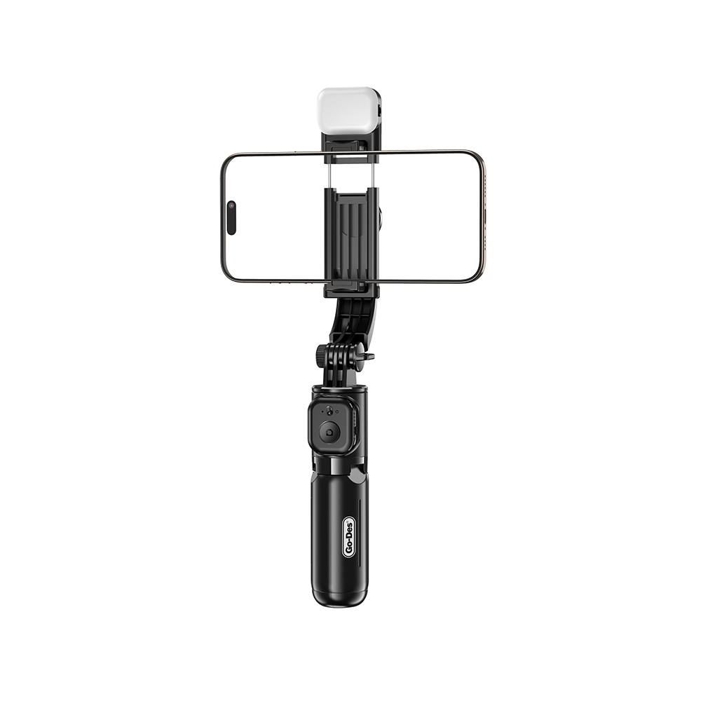 [RNZ-TA121024] Go Des GD-ST67 Canlı Yayın Dolgu Işıklı Kumandalı 360 Derece Dönebilen Selfie Çubuğu ve Tripod