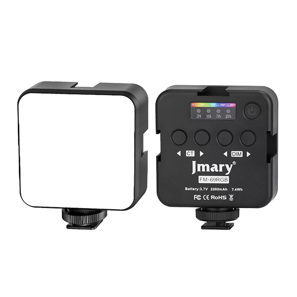 [RNZ-TA120986] Jmary FM-69RGB RGB Led Telefon-Kamera Üstü Pilli Aydınlatma Işığı