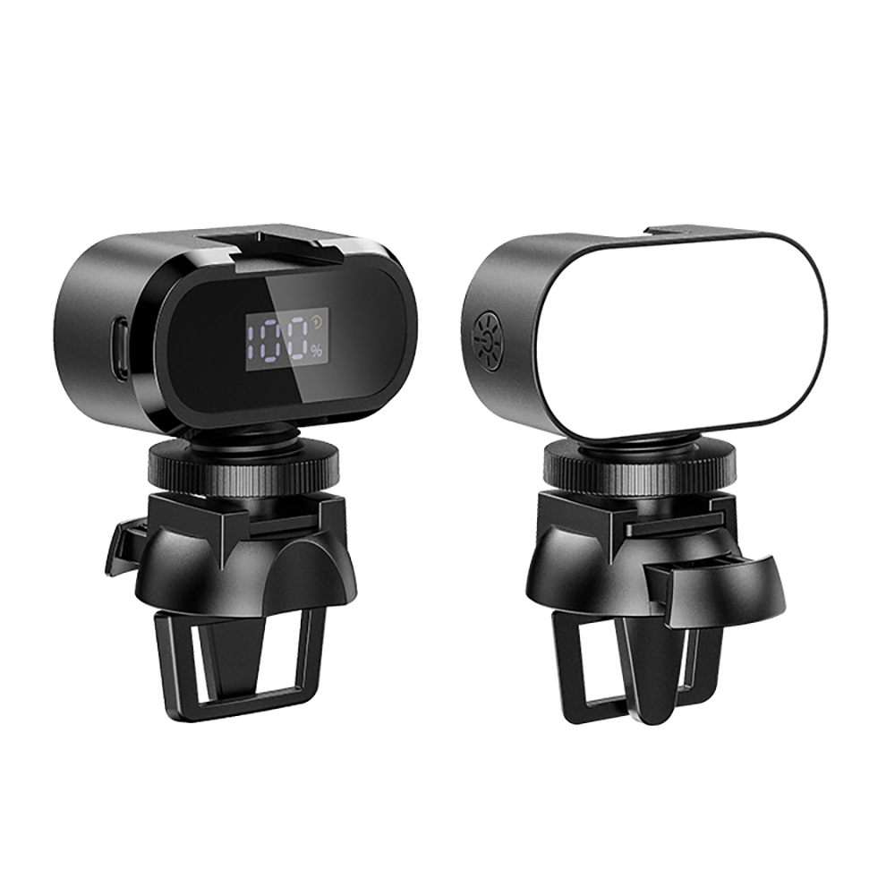 [RNZ-TA120978] Jmary FM-16RGB Mandallı Dijital LED Göstergeli Telefon-Kamera Üstü RGB Lamba 750mAh