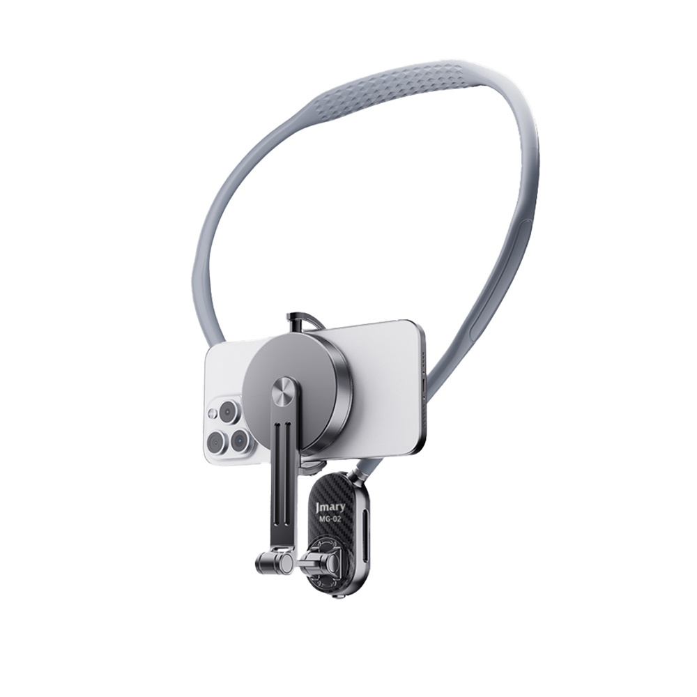 Jmary MG-02 2in1 Eller Serbest Magnetik Boyun Askılı Telefon Tutucu