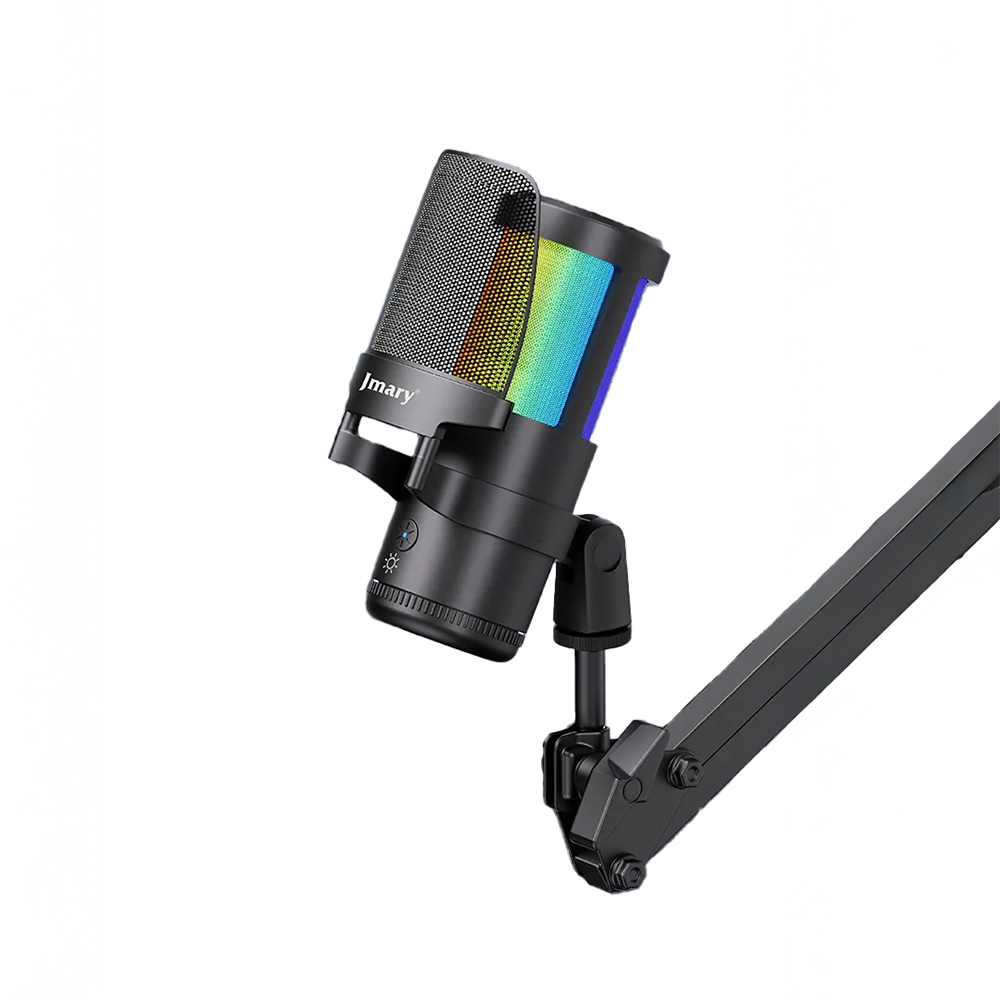 [RNZ-TA120996] Jmary MC-PW13 Ayrılabilen Pop Filtreli Gürültü Önleyici 360° Dönebilen Tak Çalıştır USB Mikrofon