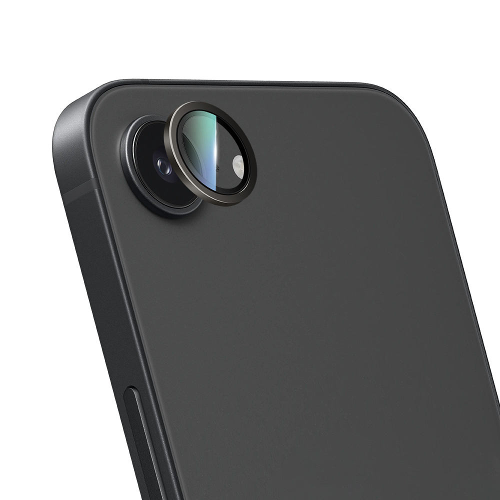 Apple iPhone 16E Uyumlu CaseWorld Alloy Serisi Oleofobik Anti Reflective Kamera Lens Koruyucu