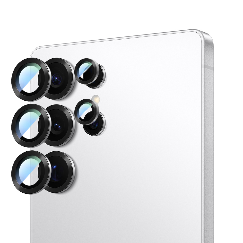 Samsung Galaxy S25 Ultra Uyumlu CaseWorld Alloy Serisi Oleofobik Anti Reflective Kamera Lens Koruyucu
