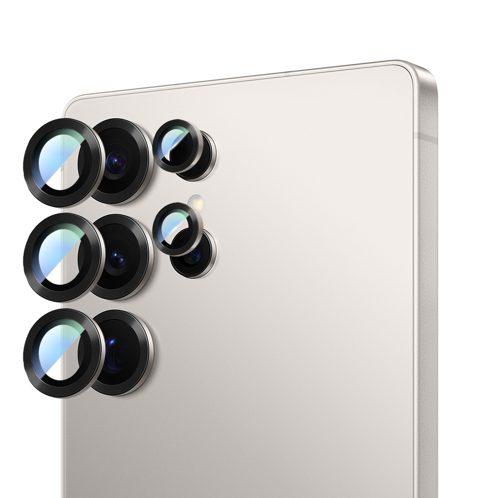 Samsung Galaxy S25 Ultra Uyumlu CaseWorld Alloy Serisi Oleofobik Anti Reflective Kamera Lens Koruyucu