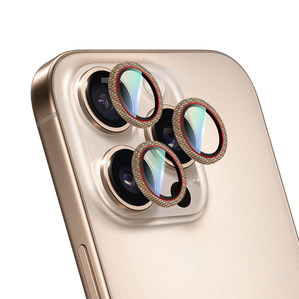 Apple iPhone 16 Pro Max Uyumlu CaseWorld Karbon Fiber Serisi Anti Reflective Ultra Clear Kamera Lens Koruyucu