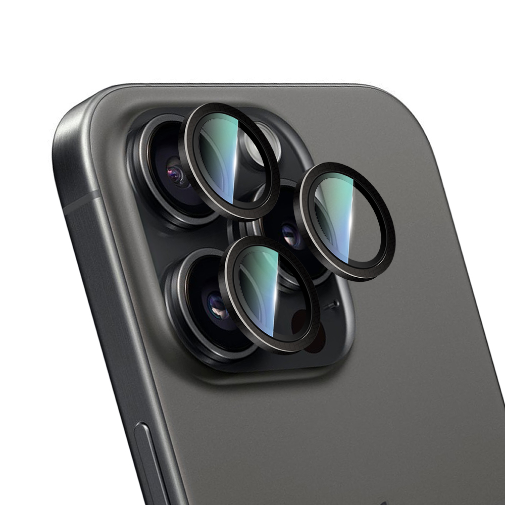 Apple iPhone 16 Pro Max Uyumlu CaseWorld Karbon Fiber Serisi Anti Reflective Ultra Clear Kamera Lens Koruyucu