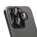 Apple iPhone 16 Pro Max Uyumlu CaseWorld Karbon Fiber Serisi Anti Reflective Ultra Clear Kamera Lens Koruyucu