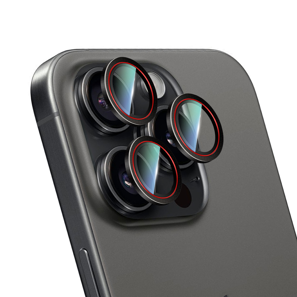 Apple iPhone 16 Pro Uyumlu CaseWorld Karbon Fiber Serisi Anti Reflective Ultra Clear Kamera Lens Koruyucu