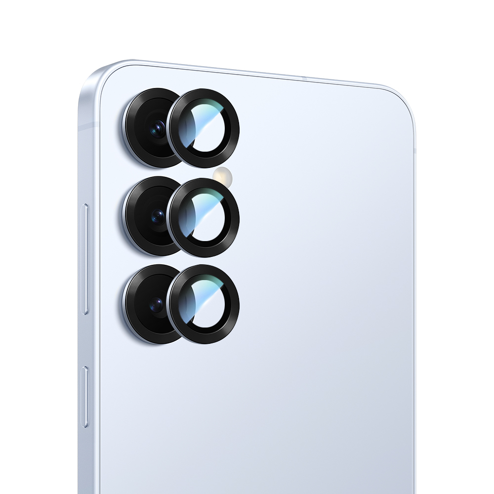 Samsung Galaxy S25 Uyumlu CaseWorld Alloy Serisi Oleofobik Anti Reflective Kamera Lens Koruyucu
