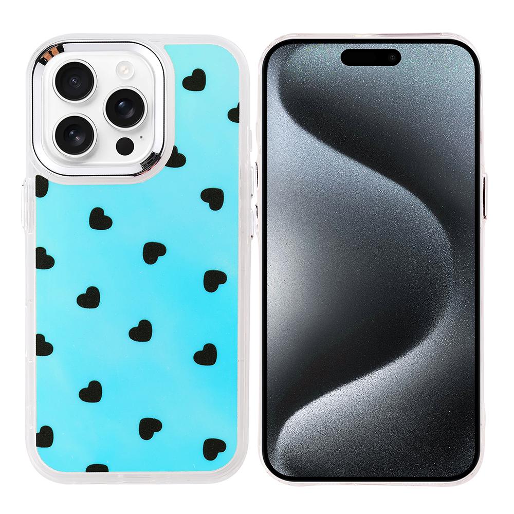 [RNZ-TA121420] Apple iPhone 15 Pro Max Uyumlu Kılıf Airbag Tasarımlı Zore Hadra Kapak (Kalp)