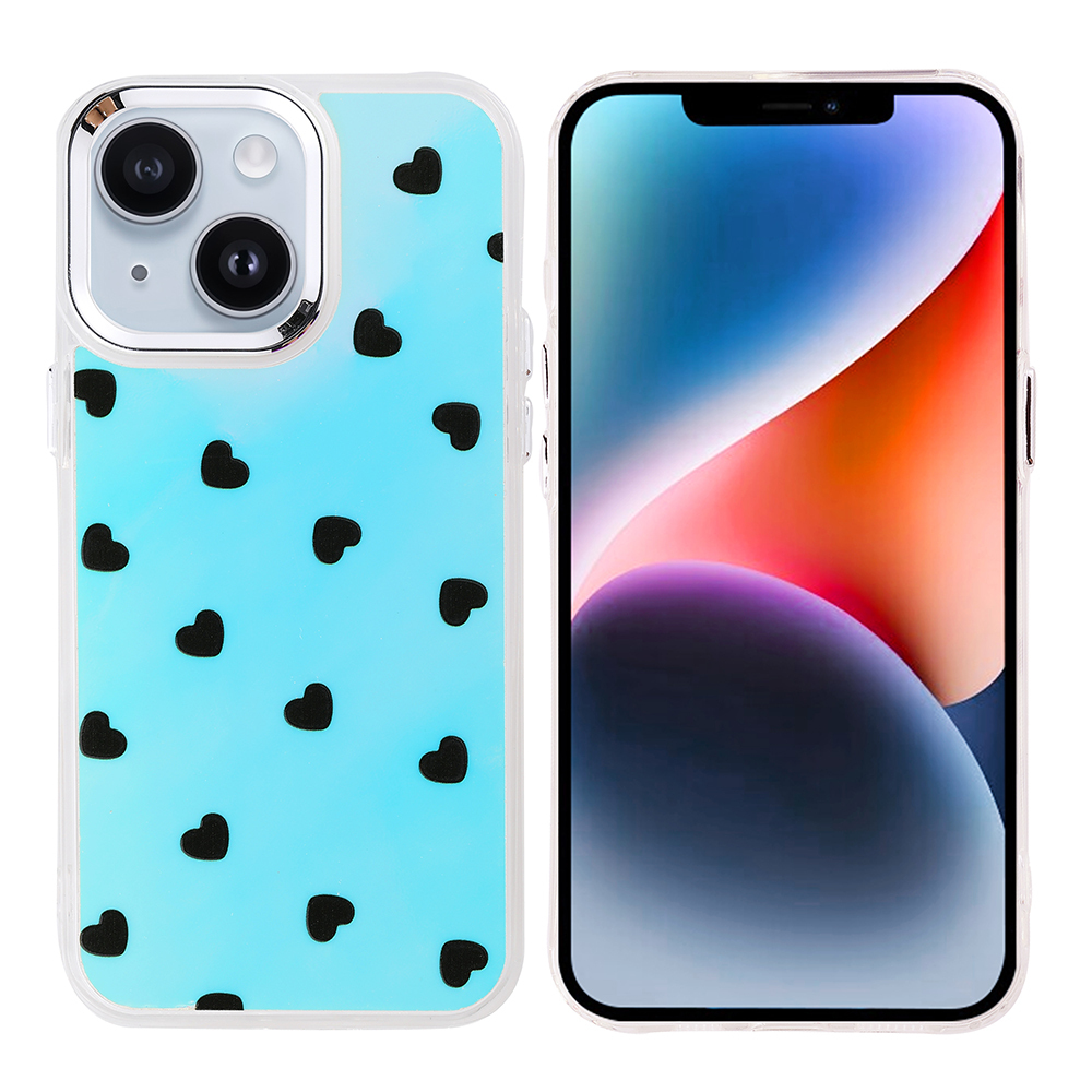[RNZ-TA121405] Apple iPhone 13 Uyumlu Kılıf Airbag Tasarımlı Zore Hadra Kapak (Kalp)