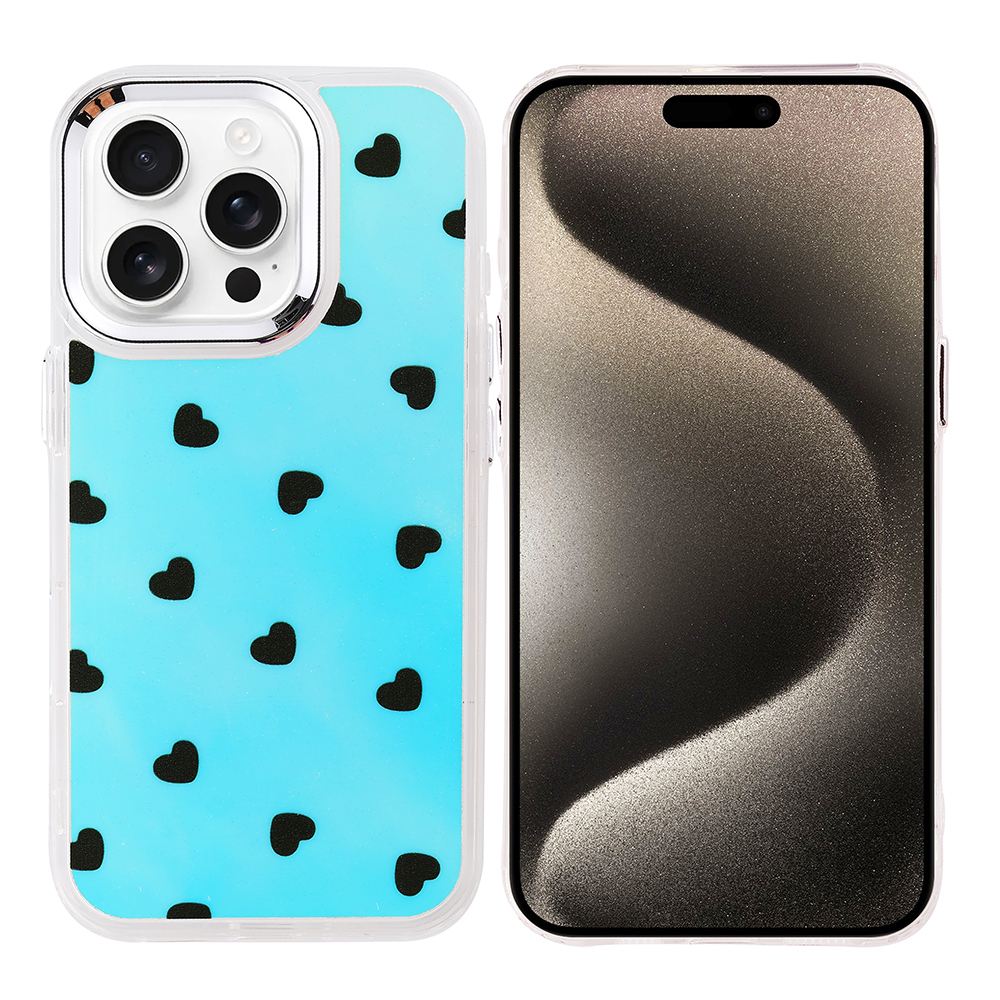 [RNZ-TA121417] Apple iPhone 15 Pro Uyumlu Kılıf Airbag Tasarımlı Zore Hadra Kapak (Kalp)