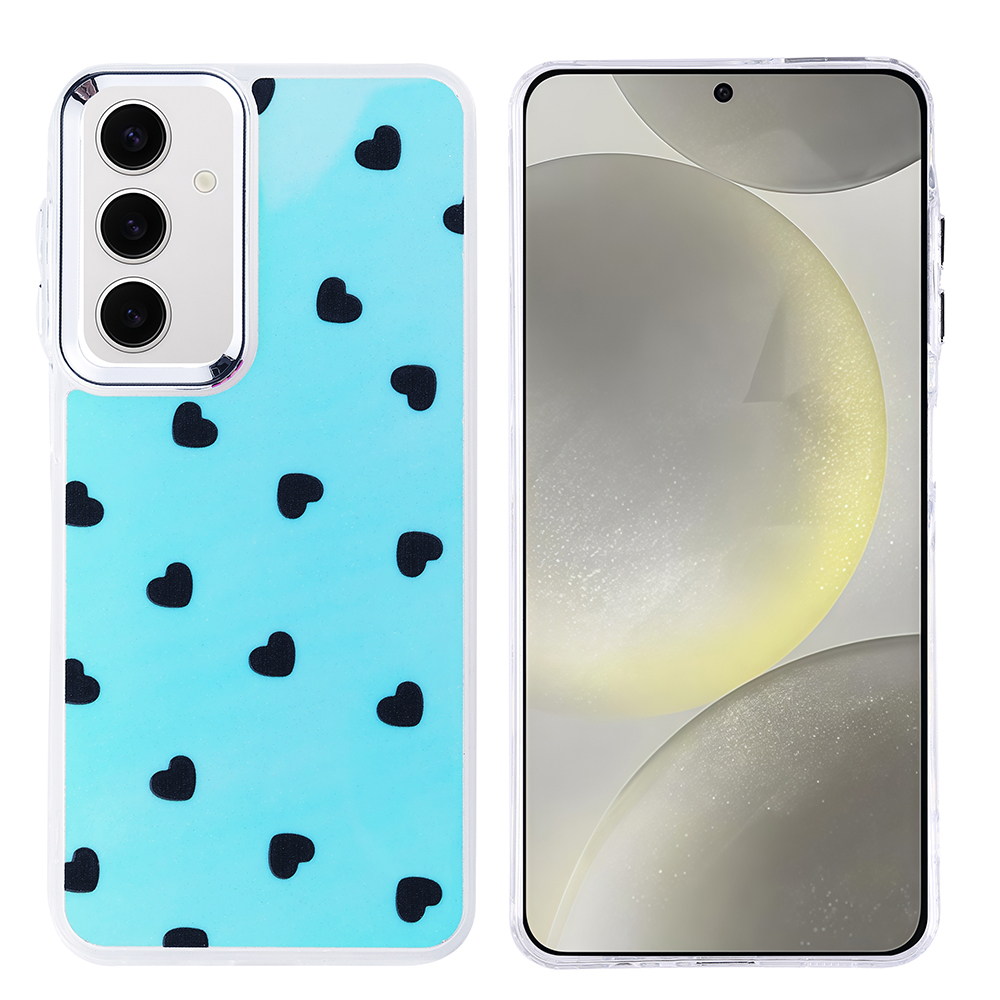 [RNZ-TA121381] Samsung Galaxy S24 FE Uyumlu Kılıf Airbag Tasarımlı Zore Hadra Kapak (Kalp)